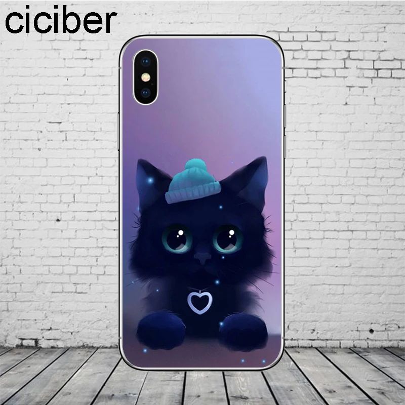 Чехол ciciber с животным котом для iPhone 11 Pro Max чехол для iPhone XR X XS MAX 7 8 6 6S Plus 5 5S SE чехол для телефона мягкий ТПУ чехол - Цвет: WM00538