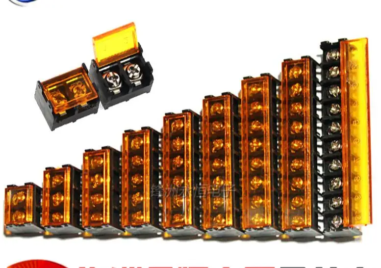 

5pcs/lot HB-9500 lid Barrier Terminal 9.5MM high current connectors Barrier Blocks 2p/3p/4p/5p/6p/7p/8p/9p