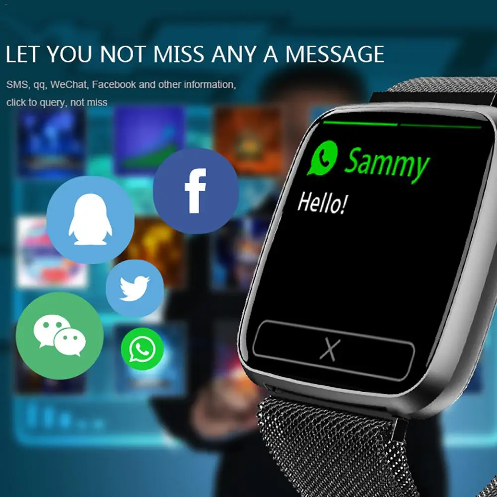 Fitness Tracker Color shield Heartbeat Blood pressure Sleep monitoring IP67 Waterproof Call Information Smart bracelet