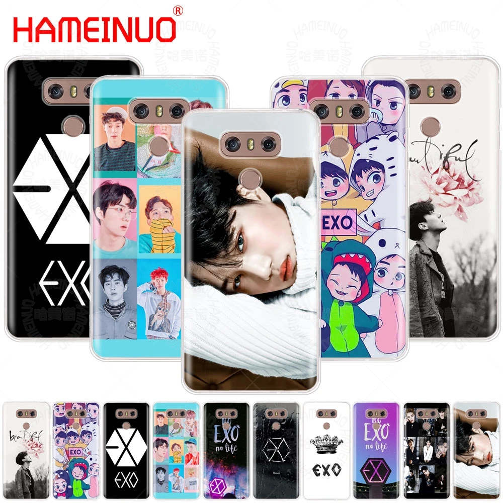 

HAMEINUO Kpop exo Lucky one case phone cover for LG G7 Q6 G6 MINI G5 K10 K4 K8 2017 2016 X POWER 2 V20 V30 2018