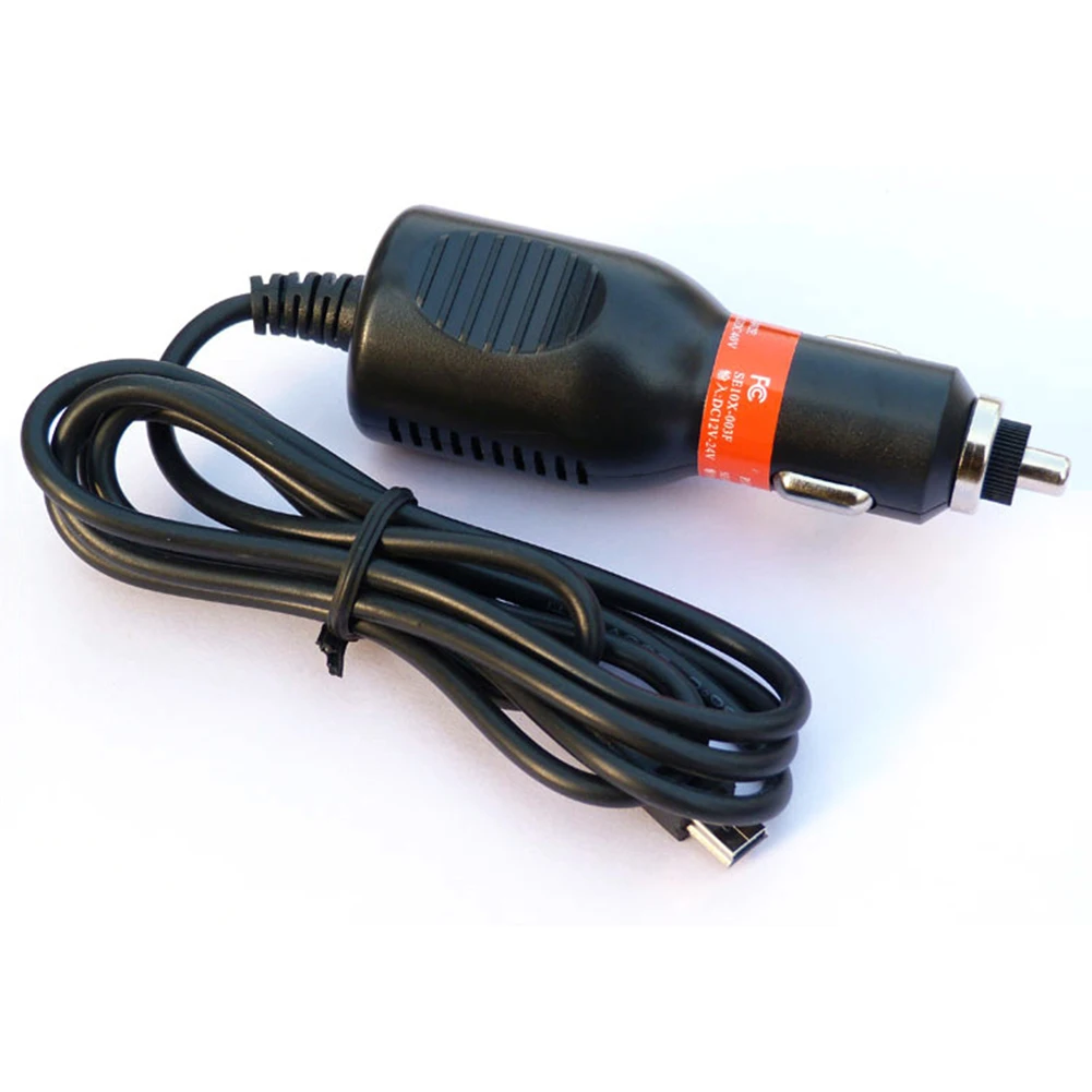 110cm Aux Cable 12-24V Car Charger Navigator GPS Vehicle Power Cable Tachograph Charger Mini USB Interface For Phone