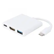 3-в-1 Тип с разъемами типа C и HDMI+ USB3.0+ зарядка PD Порты и разъёмы многофункциональный концентратор адаптер конвертер Лидер продаж