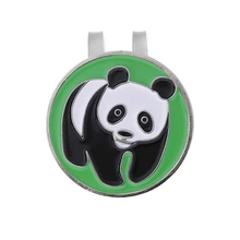 Гольф Кепки персонализированные зажимы панда Форма маркер мяча для гольфа с магнит, заколка на шляпу аксессуары и заколки для игры в гольф Кепки расходные материалы