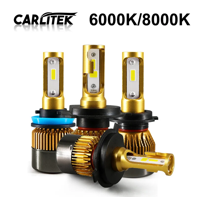 Автомобильная светодиодная лампа CARLitek H7 H11 H8 H9 6000K 8000K автомобильная лм 12 В 24 фара 72