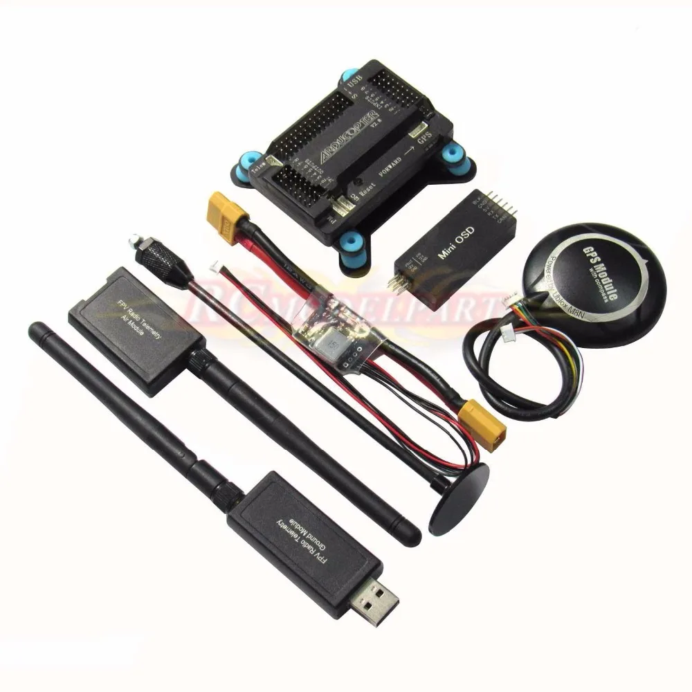 APM2.8 Flight Controller NEO-M8N GPS 3DR 433Mhz 915Mhz Riado Telemetry Mini OSD Module APM Power Module