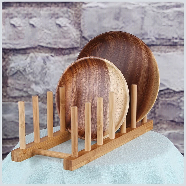 Special Offers 3/6 Layer Bamboo Dish Rack Drainboard Drying Rack Drainer Storage Holder Kitchen Cabinet Organizer Accessories Bowl Dish Shelf