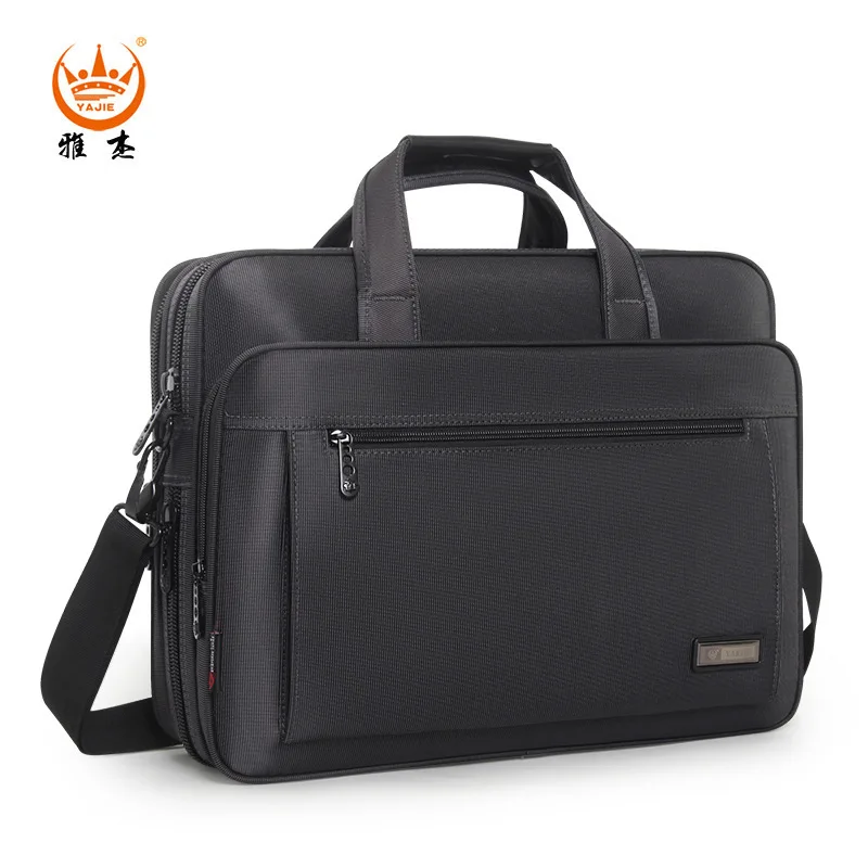 Большой Вместительный серый портфель для мужчин, 15,6 дюймов, сумка для ноутбука, мужская деловая оксфордская сумка для компьютера, мужская сумка-мессенджер, Maletas Sac - Цвет: Gray