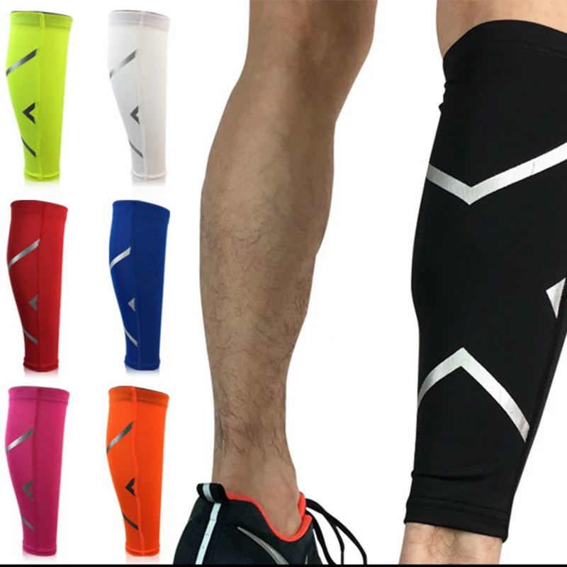 

Calf Protecctor Sleeves Elastic Shin Guard Protector Running Football Cycling Leg Warmers Compression Breathable Sport Equipment