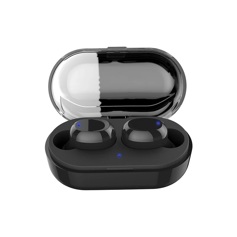 SNZIYAG TWS беспроводные наушники IPX7 водонепроницаемые Bluetooth V5.0 наушники для Xiaom Airdots Touch Mini наушники с аккумулятором чехол - Цвет: Черный