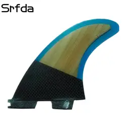 Srfda плавники серфинга высокого качества для FCS II box ребра доски для серфинга с стекловолокна мед гребень материал для серфинга плавники