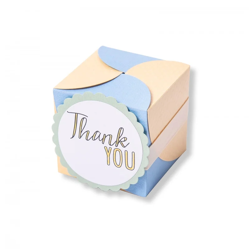 

3D Gift Box with Flower Leaves Metal Cutting Dies New Stencils for DIY Scrapbooking Paper Making Cards Craft
