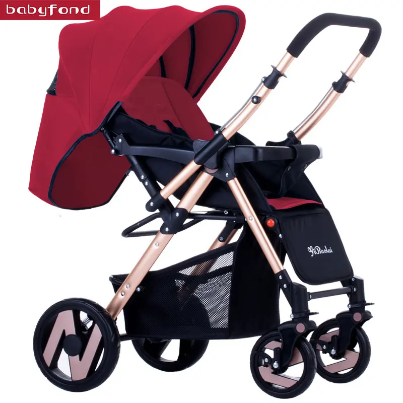

Baby stroller with ultra-light carriage folding umbrella baby carts baby can sit and lying stroller