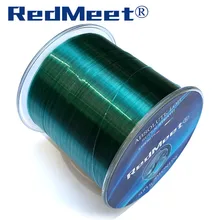 Нейлоновая рыболовная леска RedMeet Novo, прочная леска для озера, 500 м, прочная леска, зеленый/черный цвет, Аксессуары для рыбалки, снасти, инструменты