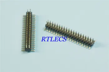 

10 pcs 1.0 mm Pitch 2x20 P 40 Position Pin Header Male Dual Row PCB Header SMD /SMT Surface Mount