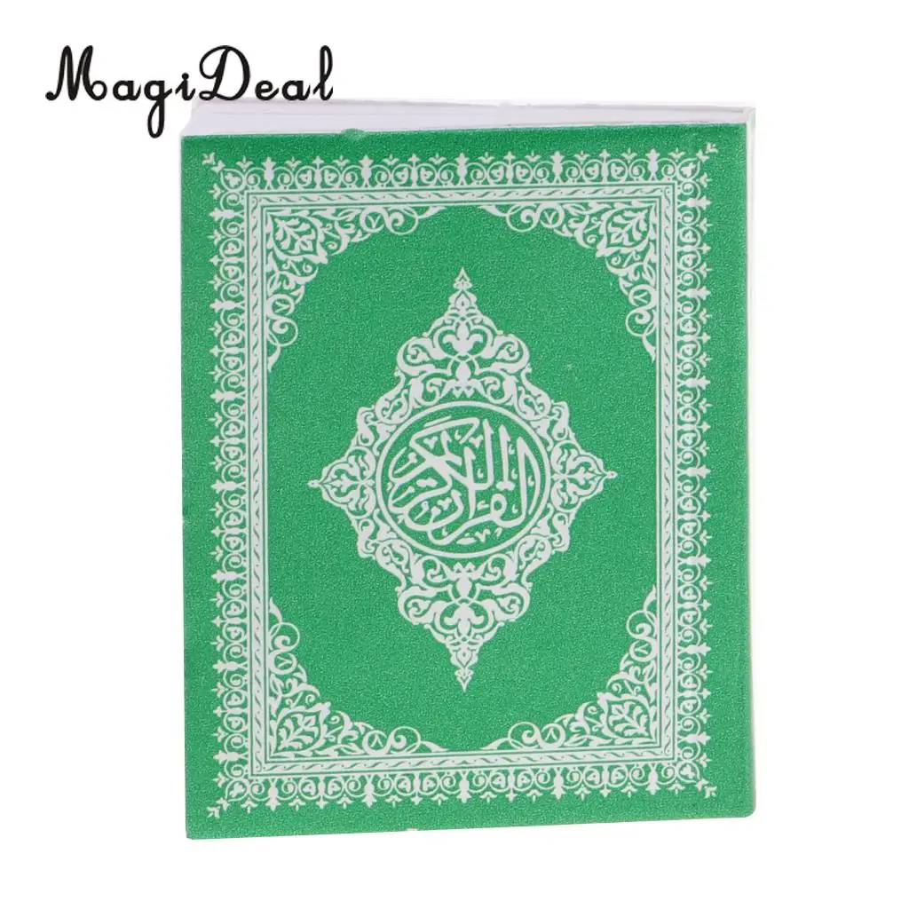 1/6 Scale Mini Holy Bible Book Model Dollhouse Miniatures Decoration for Study Room Green Cover