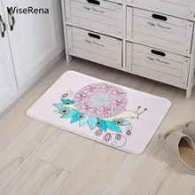 Милый мультфильм коврик с изображением животных коврик на кухню нескользящий Туалет Ванная комната коврик уплотненный коралловый флис детская спальня ковровое покрытие