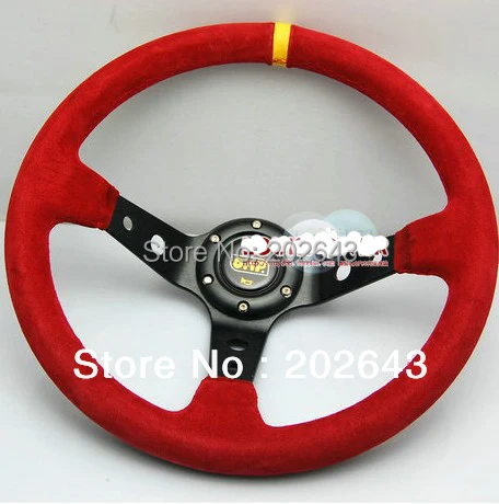 GV-SW292performance гоночный руль 14''red matting ПВХ кожа универсальный для автомобиля авто