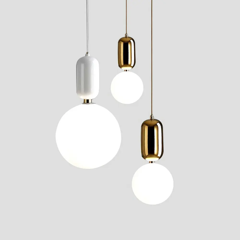 modern glass led pendant lights fixture hanglamp designer loft style