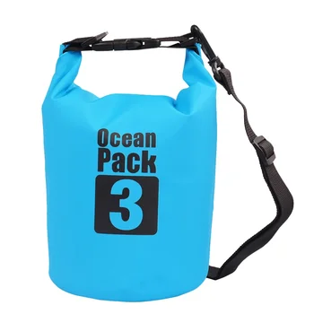

Waterproof Dry Bag Outdoor Beach PVC Buckled Floating Storage Sack Travel Boating Rafting Bags 2L 3L 5L