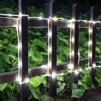 

Outdoor LED Solar Lamps 100 LEDs Rope Tube String Lights Fairy Holiday Christmas Party Solar Garden Waterproof Lights