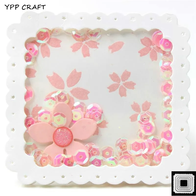 

YPP CRAFT Frame Heart Shapes Metal Cutting Dies Stencils for DIY Scrapbooking/photo album Decorative Embossing DIY Paper Cards