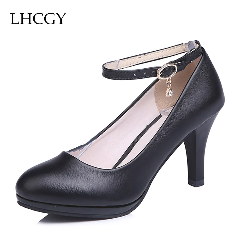 dressy black shoes with ankle strap