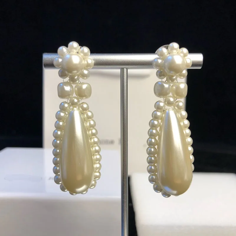 

Hot Brand Fashion Jewelry For Women Drop Pearl Earrings Cute Pendants Party Earrings