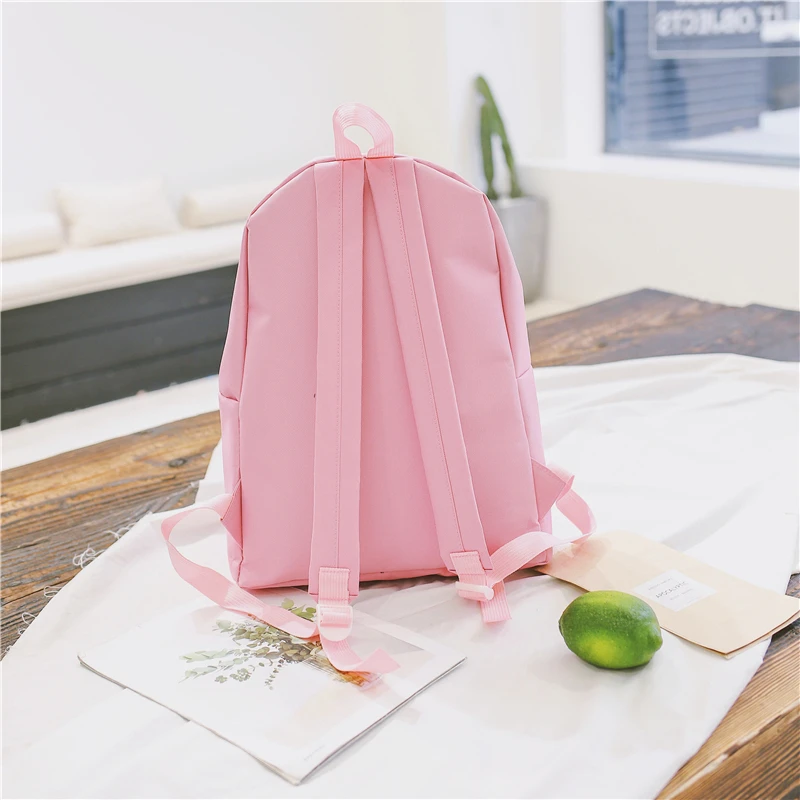 Menghuo Fashion Ribbon Backpack Women Nylon School Bags for Teenage Girls Embroidery Practical Functional Travel Female Backpack (28)