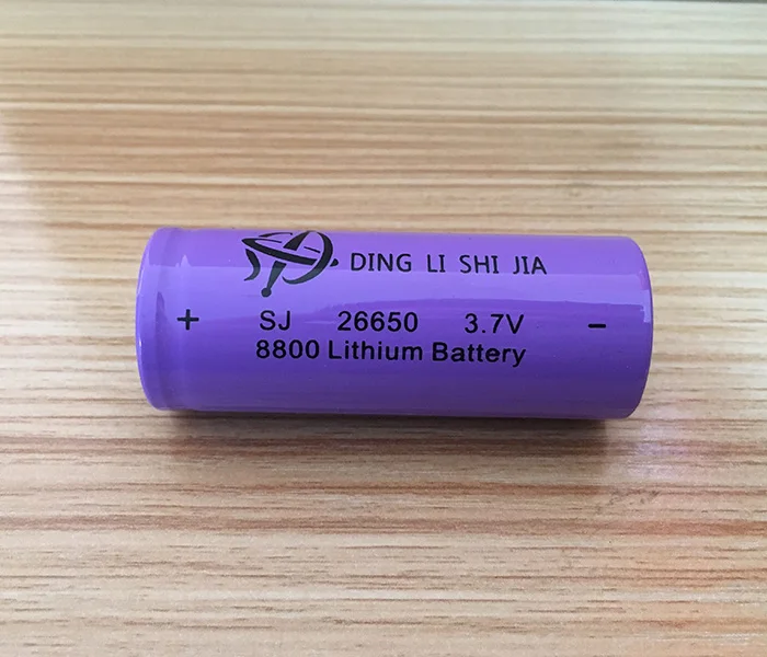 DING LI SHI JIA 4 шт. 26650 аккумуляторная батарея 3,7 V 8800mAh литий-ионная батарея для светодиодный фонарь