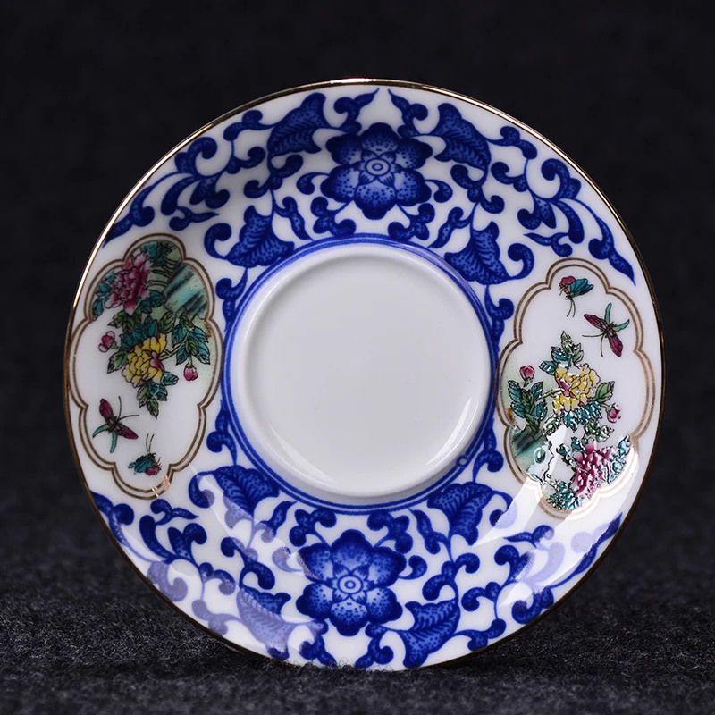 Керамический фарфор Jingdezhen чайная чашка с набор блюдец Китайский кунг-фу чайный сервиз, кружка для вина офис мастер маленькие Саке чаши пуэр чашки
