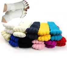 1 пара носков с пятью пальцами ортопедические разделители для пальцев ног корректор большого пальца ортопедическая вальгусная деформация коррекция осанки эктропион