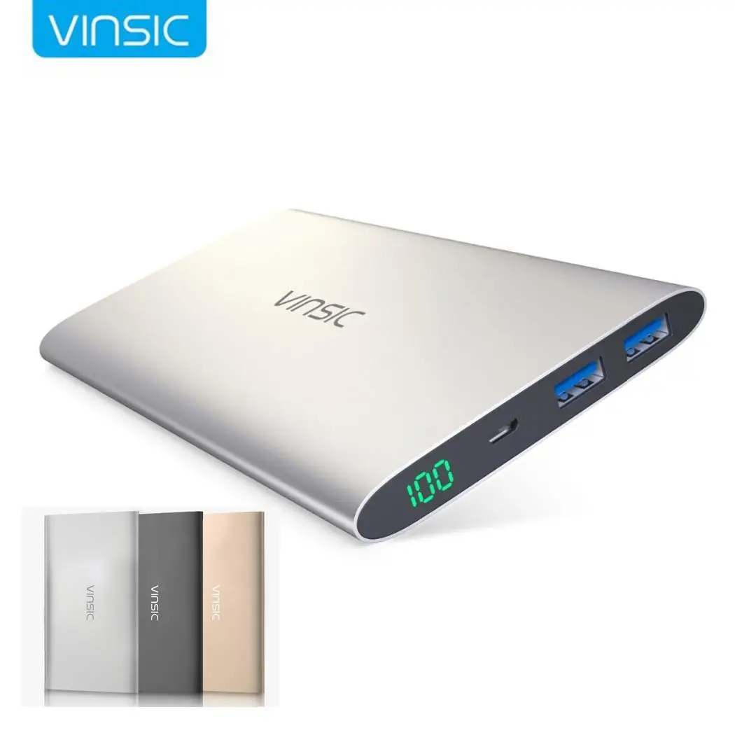 

12000mAh Portable Ultra Slim Power Bank General Dual USB External Light weight, compact size Battery Charger