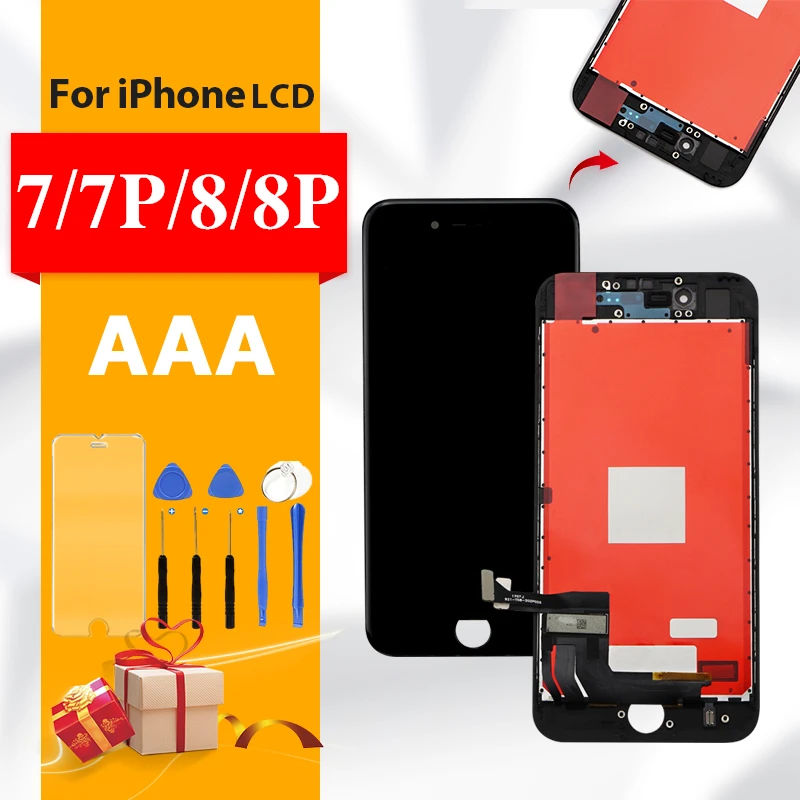 

AAA+++ For iPhone 7 7Plus LCD Screen Replacement High Quality For iphone 8 Plus Display 8Plus No Dead Pixel With 3D Touch