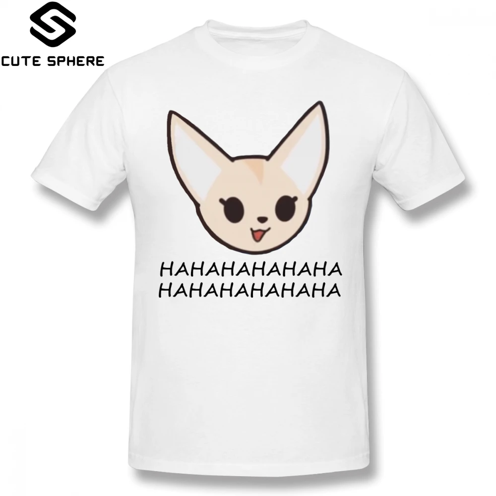 

Retsuko T Shirt Fenneko Haha T-Shirt Oversized Short-Sleeve Tee Shirt Male Summer Print 100 Cotton Fun Tshirt