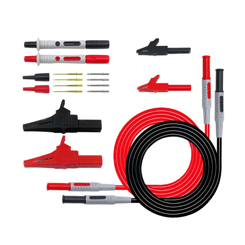 

P1600A Test Lead Kit Automotive Test Leads For Multimeter Universal Multimeter Test Probe Alligator Clip