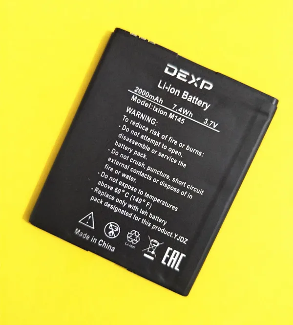 

2PCS/LOT New 100% High Quality Ixion M145 Battery For DEXP Ixion M145 phone 3.7V 2000mAh