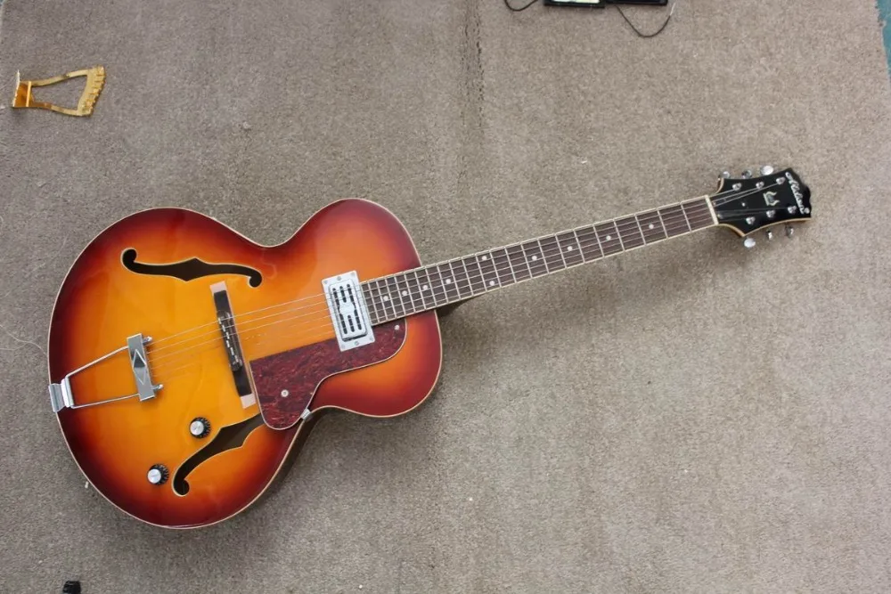 

High quality hand made follow body electric guitar, Free shipping,
