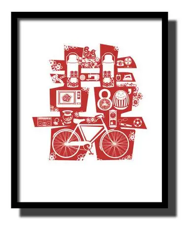 Unframed-Modern-Canvas-Print-Painting-of-Chinese-Wedding-Elements-Double-Happiness-and-Fingerprint-love-SHUANG-XI.jpg_640x640 (1)