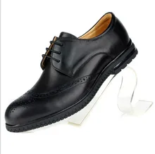 TOP european style genuine full grain leather mens fashion qshoes business dress casual shoes men personalized shoe ym330-1