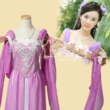 Многоцветный костюм феи hanfu для ТВ Играть счастливый и веселый семь Фея нефритовый император семь дочерей