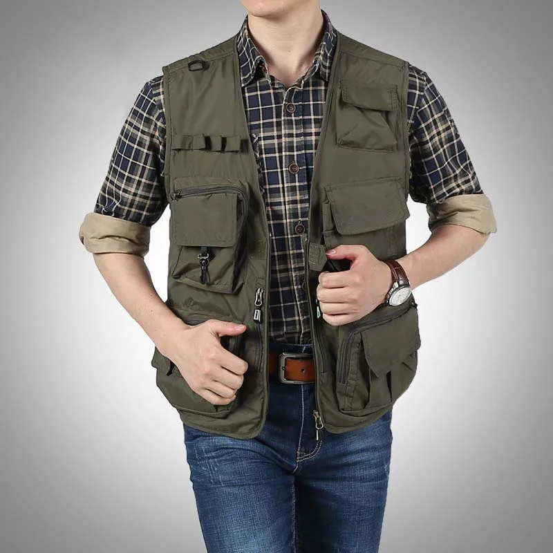 asf jeep Mutil-Pockets Vest Sleeveless Jacket Men Casual Waistcoat Photography Fishing Journalists Dedicated Mesh Vests asf jeep Mutil-Pockets Vest Sleeveless Jacket Men Casual Waistcoat Photography Fishing Journalists Dedicated Mesh Vests