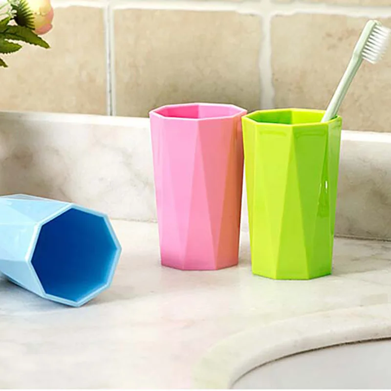 Multi Purpose Colorful Candy Colored Diamond Thickened Gargle Cup
