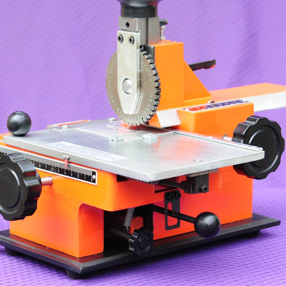 

Semi Automatic metal plate Labeling Machine