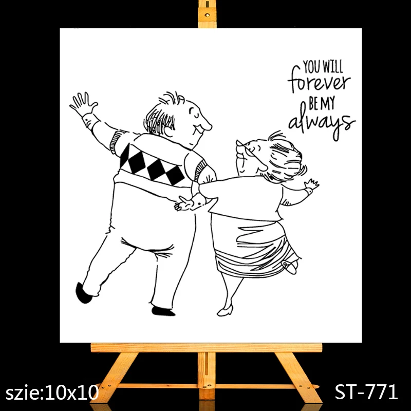 

ZhuoAng Comfortable old age life Clear Stamps/Card Making Holiday decorations For scrapbooking Transparent stamps