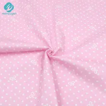 Mensugen, 50 см* 160 см, узор в горошек и бант, хлопковая ткань для лоскутного шитья, платья для девочек, подушки для шитья, тильда, кукольный материал