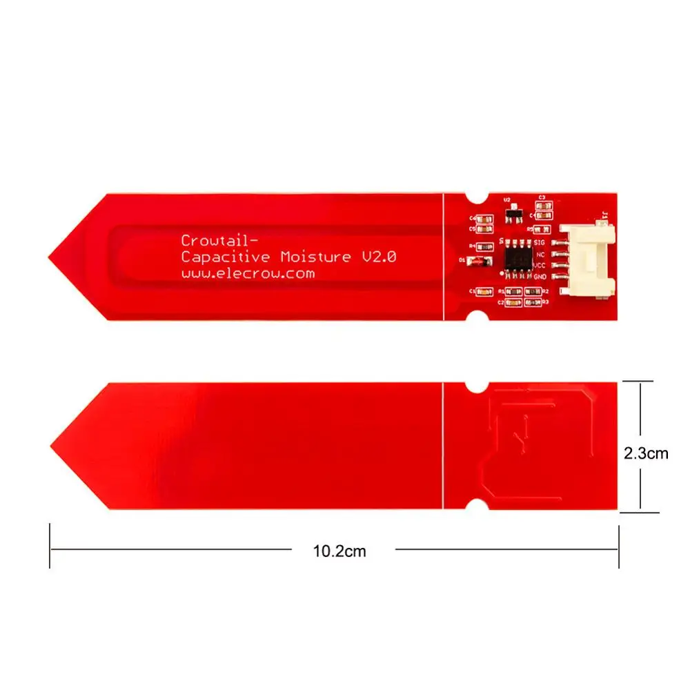 Elecrow 5 шт./лот емкостный датчик влажности почвы для Arduino измерения влажности датчики грунта для DIY умный полив набор для установки - Цвет: Soil Moisture Sensor