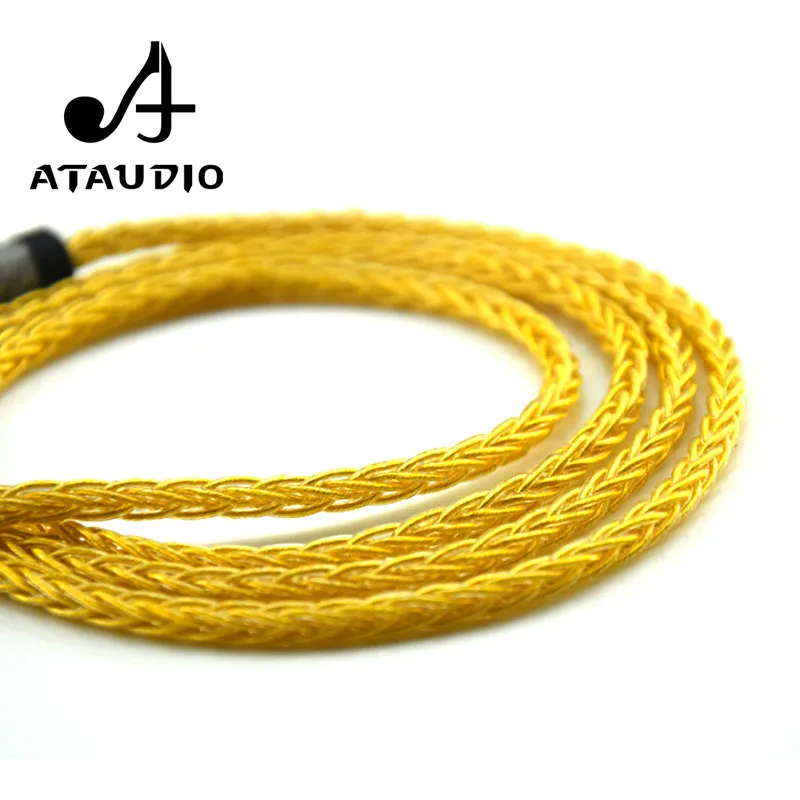 ATAUDIO Hifi 3 5 мм Золотой кабель высокого качества разъем папа Aux кабель|Кабели VGA| |