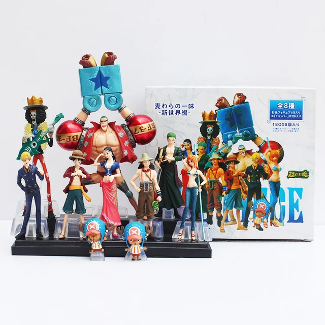 Best Offers 10pcs/set One Piece Japanese Anime Action Figure Collection 2 YEARS LATER luffy nami roronoa zoro hand-done dolls with box