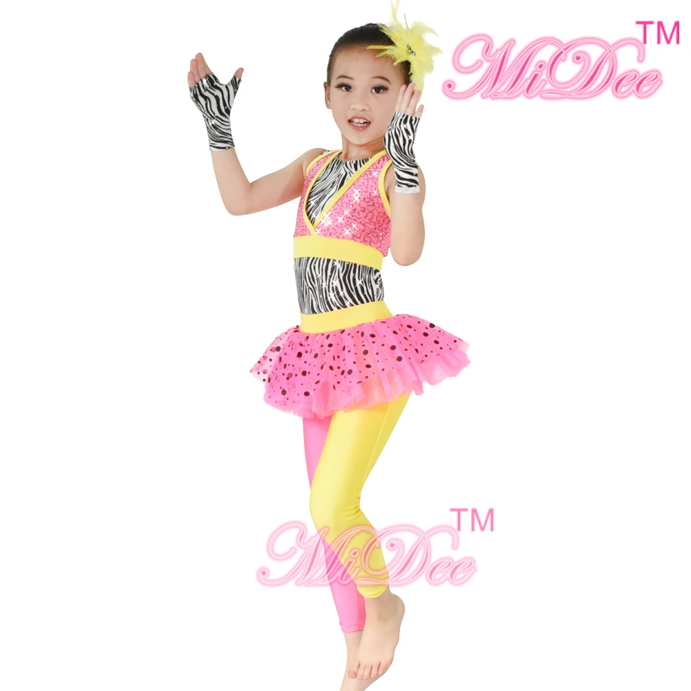 Buy MiDee Jazz Dance Outfits Leotards Ballet Black