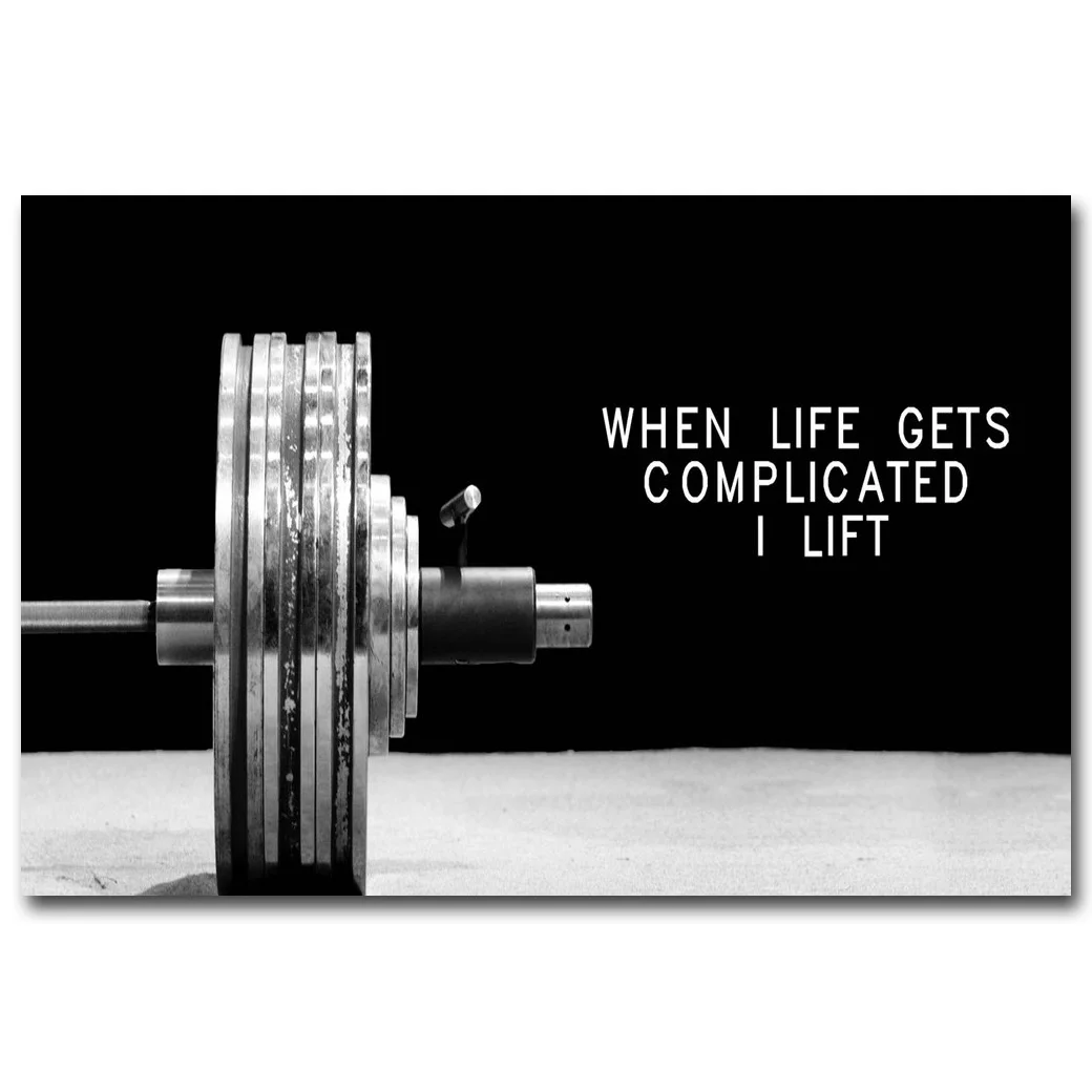 Bodybuilding Motivational Quote Art Silk Poster Print 13x20 24x36 inch